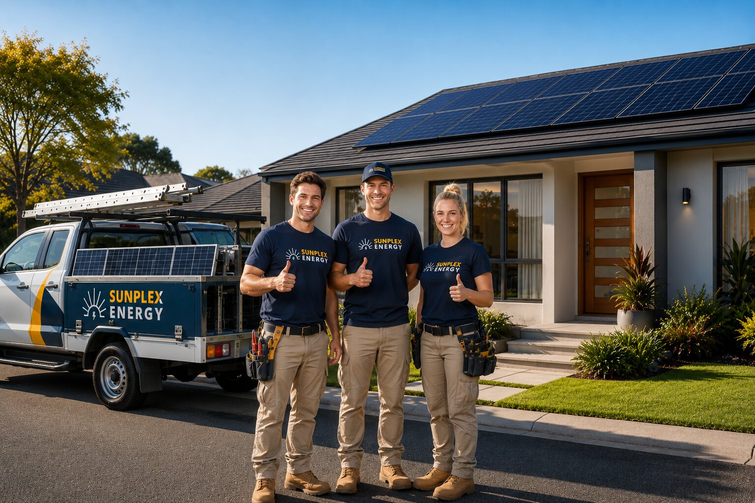 Solar panels on rooftop